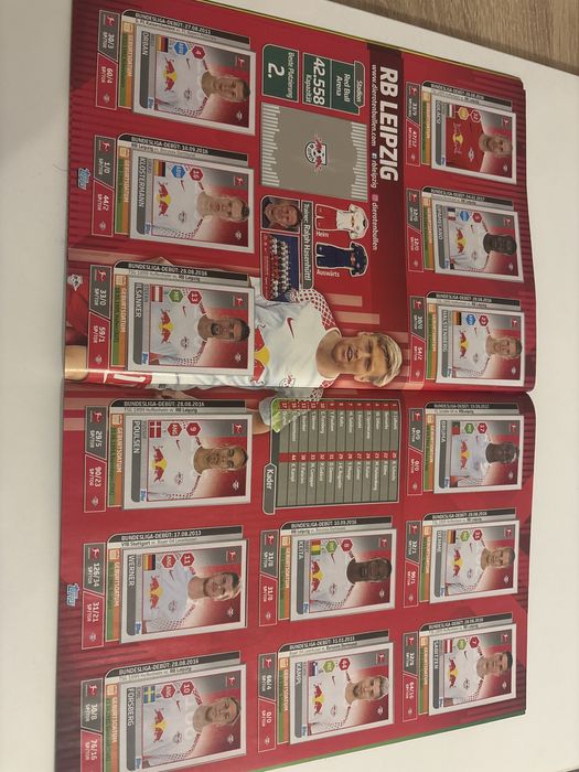 Попълнени албуми Topps Бундеслига 2015/16 и 2017/18