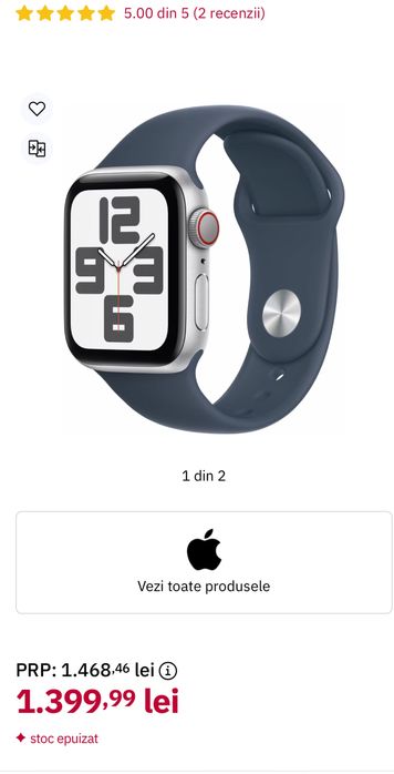 APPLE Watch SE (2nd Gen) V2, GPS + Cellular, 40mm, SIGILAT, OCAZIE