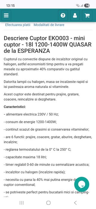 Cuptor pentru gatit cu halogen!