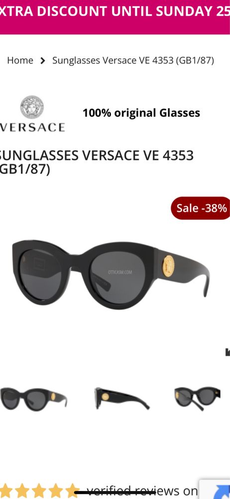 Ochelari de soare Versace Originali