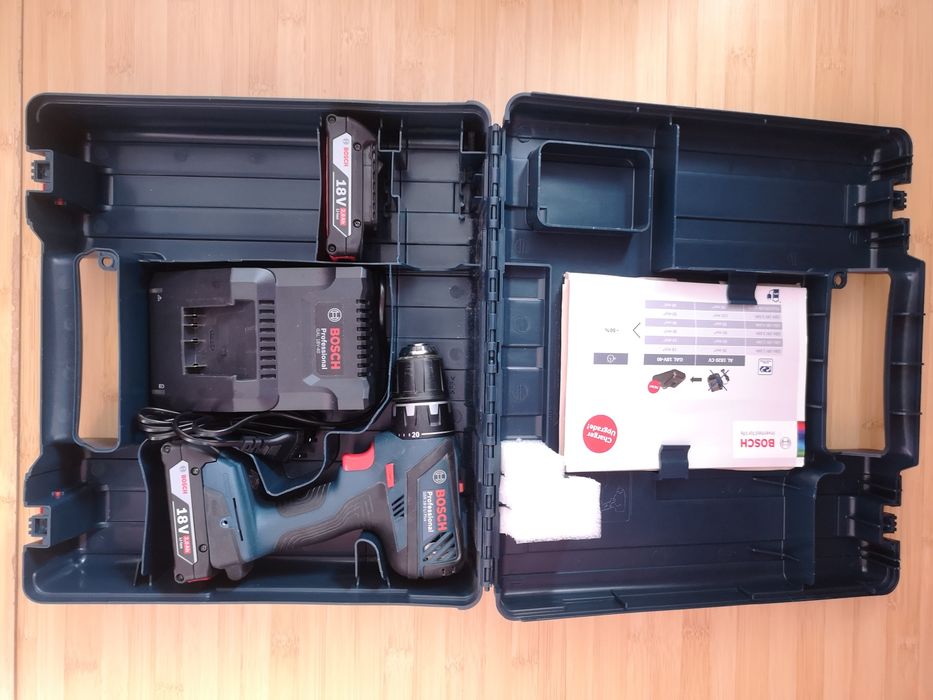 Vand bormasina Bosch Professional GSR 18-2-LI Plus 18V  2Ah 1900RPM