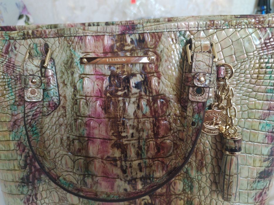 Сумка кожаная BRAHMIN