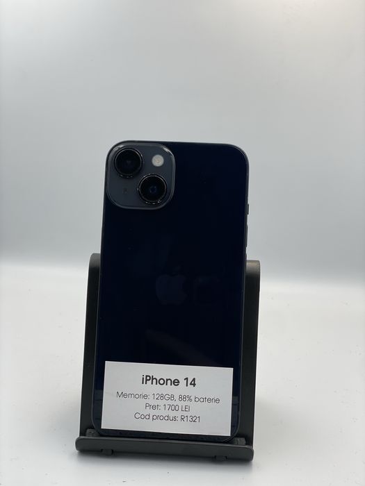 IPhone 14 - 128 GB memorie, 88% baterie, 1 an garantie