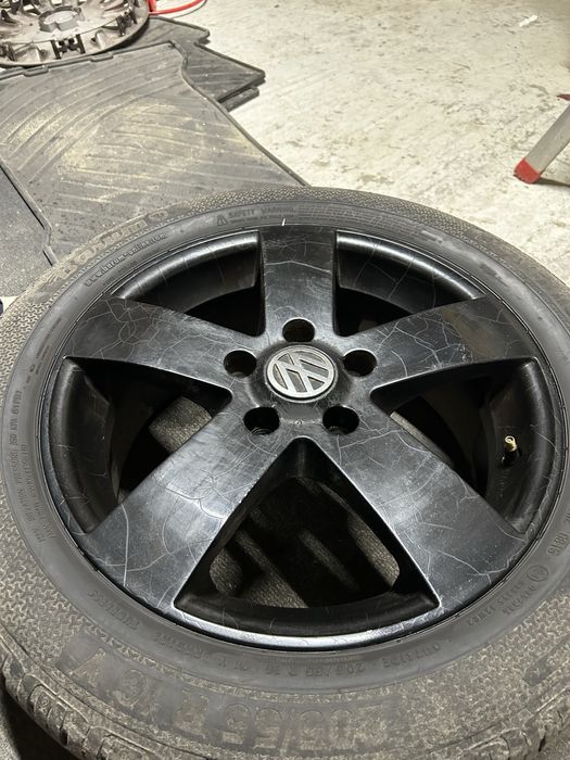 Set jante aliaj VW 5x112 cu anvelope de iarna