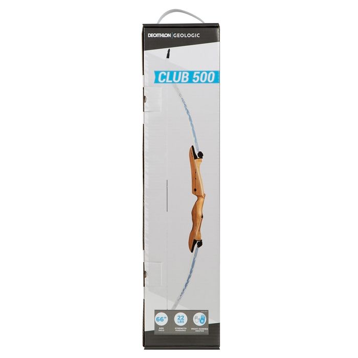Arc Club 500 Tir cu Arcul Dreptaci - 66" - produs resigilat Decathlon