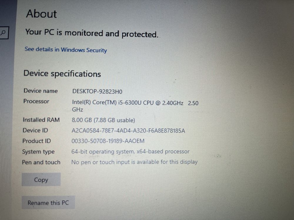 Vand Laptop Lenovo T470 i5 6300u 8GB Ram 512 SSD M2