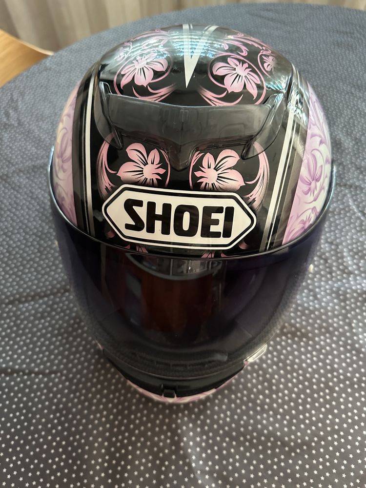 Каска за мотор Shoei S розов цвят