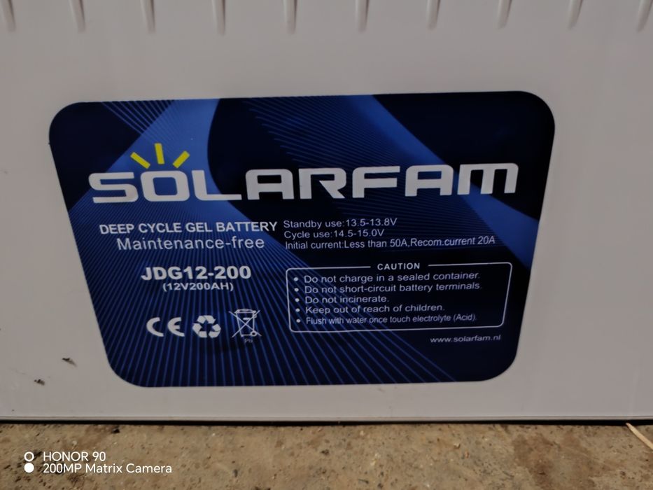 Гелов Акумулатор 200Ah Solarfam