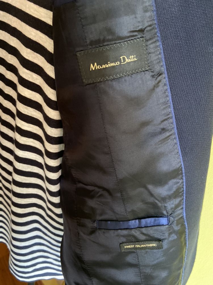 Sacou bleumarin Massimo Dutti