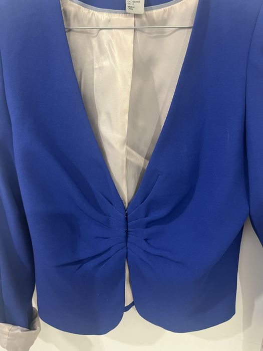 Sacou H&M albastru regal masura 34- 80 ron