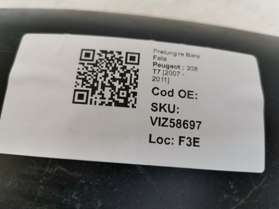 Предна броня удължение Пежо / Peugeot 308 T7 Оригинална, в добро състо