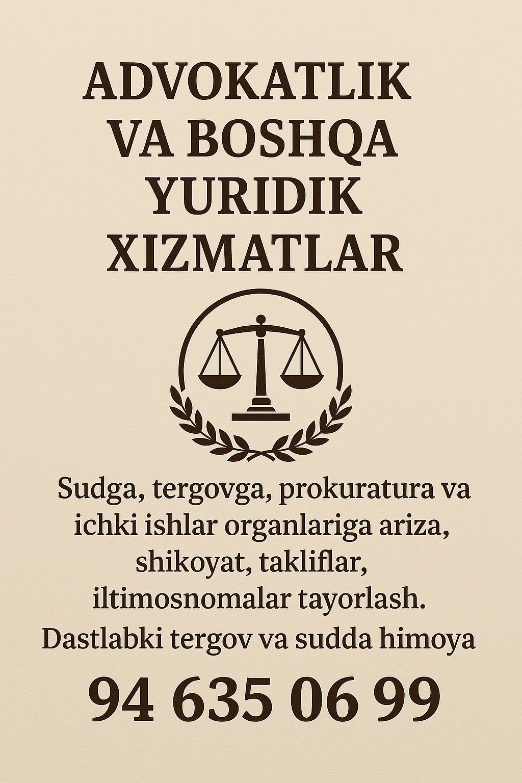 Advokat xizmati / адвокат юрист/ бепул маслахат