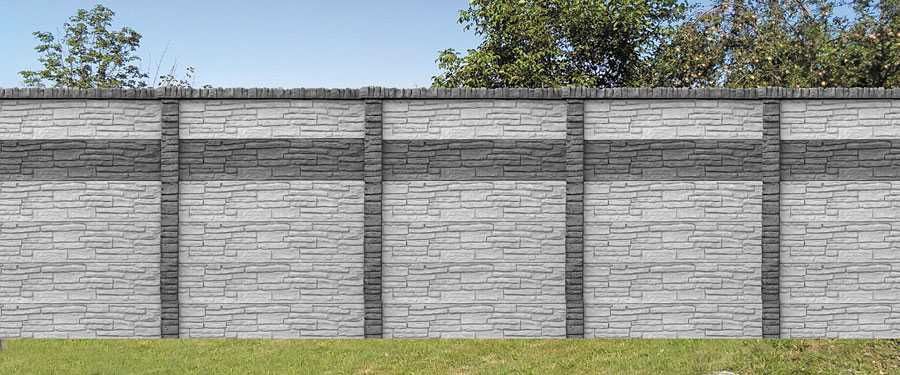 Gard decorativ din beton armat/placi prefabricate Giurgiu