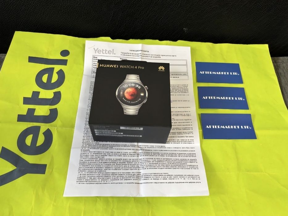 48mm HUAWEI WATCH 4 PRO Yettel Гаранция Август 2025 г. Titanium