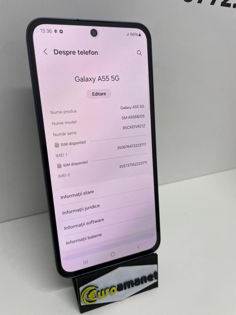 Telefon mobil Samsung Galaxy A55, Dual SIM, 8GB, 128GB, 5G, -N2-