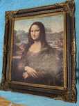 Tablou Mona Lisa – Reproducere pe pânză, cu ramă vintage elegantă