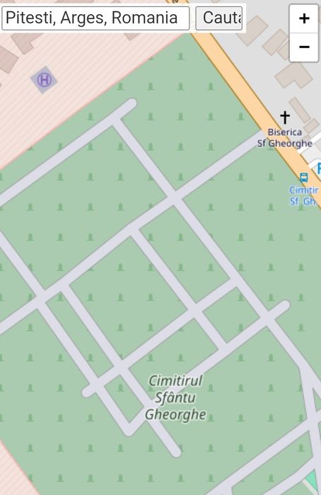 Vând criptă 2 locuri, suprapuse, cimitirul Sf. Gheorghe - Pitești