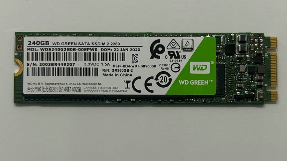 SSD WB GREEN M.2 2280 Втора Употреба!