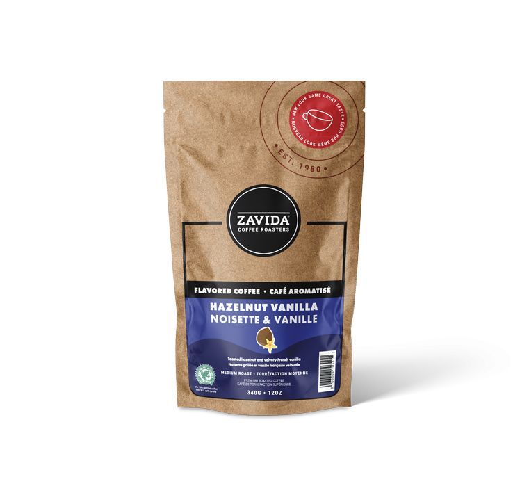 Cafea Zavida Hazelnut Vanilla - 340g boabe