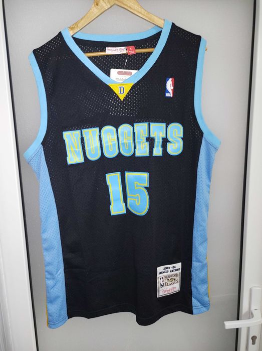 Maieu de basket NBA Mitchell & Ness cu Denver Nuggets, #15 Anthony (L)