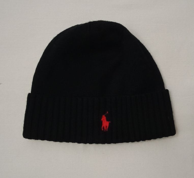 POLO Ralph Lauren Wool Hat оригинална вълнена шапка Универсален черна
