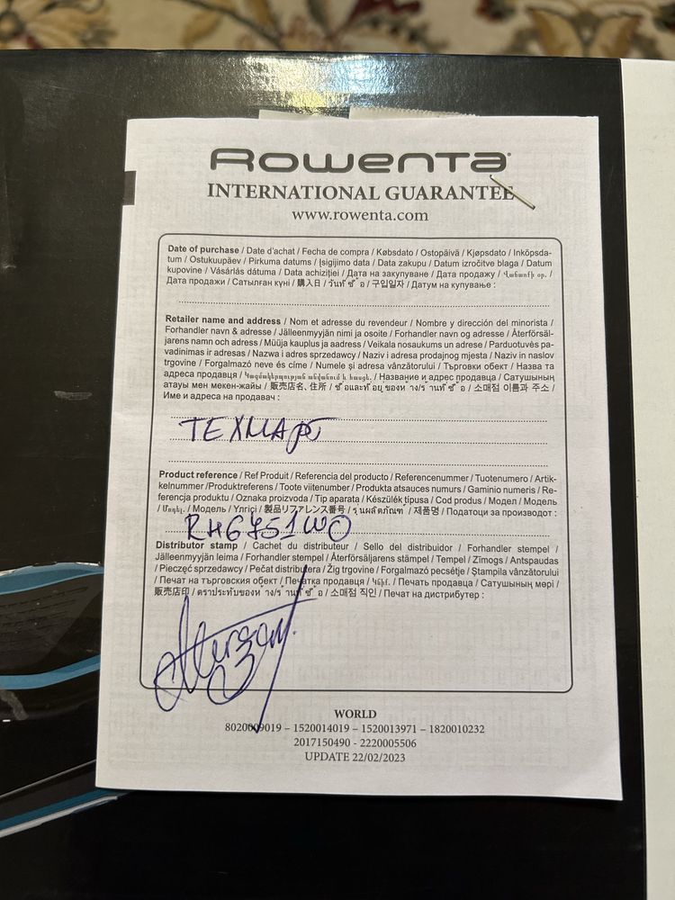 Продавам безжична прахосмукачка Rowenta 21,6 V. Lithium