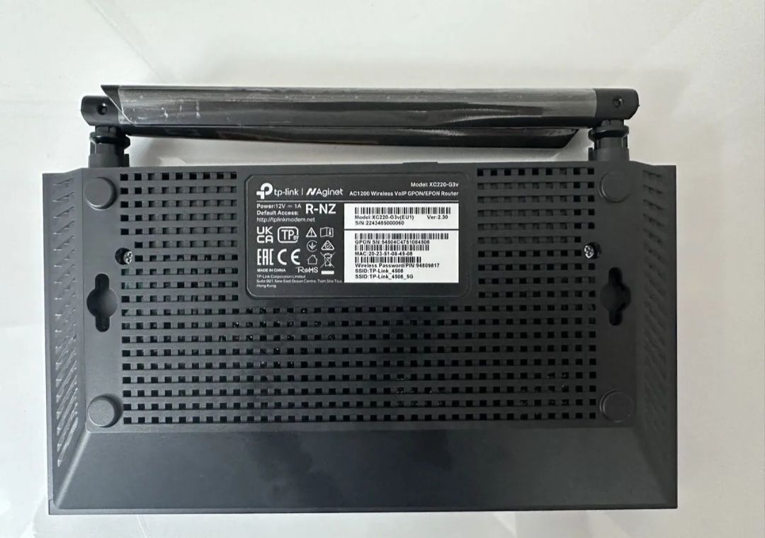 Топовый XPON-GPON Роутер TP-Link XC220-G3v | Dual Band, VOIP, IPTV