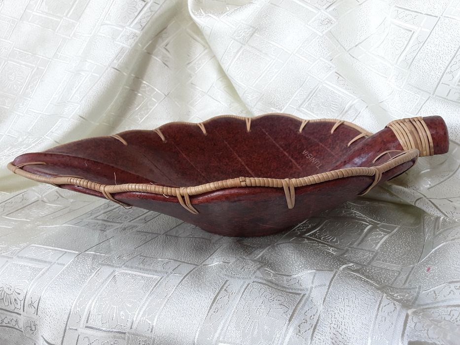 Centru de masa/ fructiera lemn Tunisia, o piesa deosebită