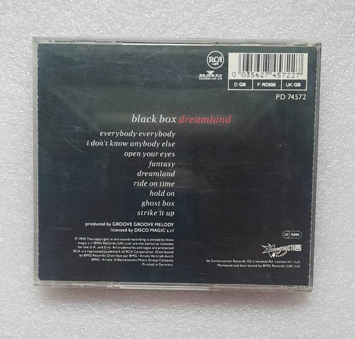 Black Box Dreamland cd