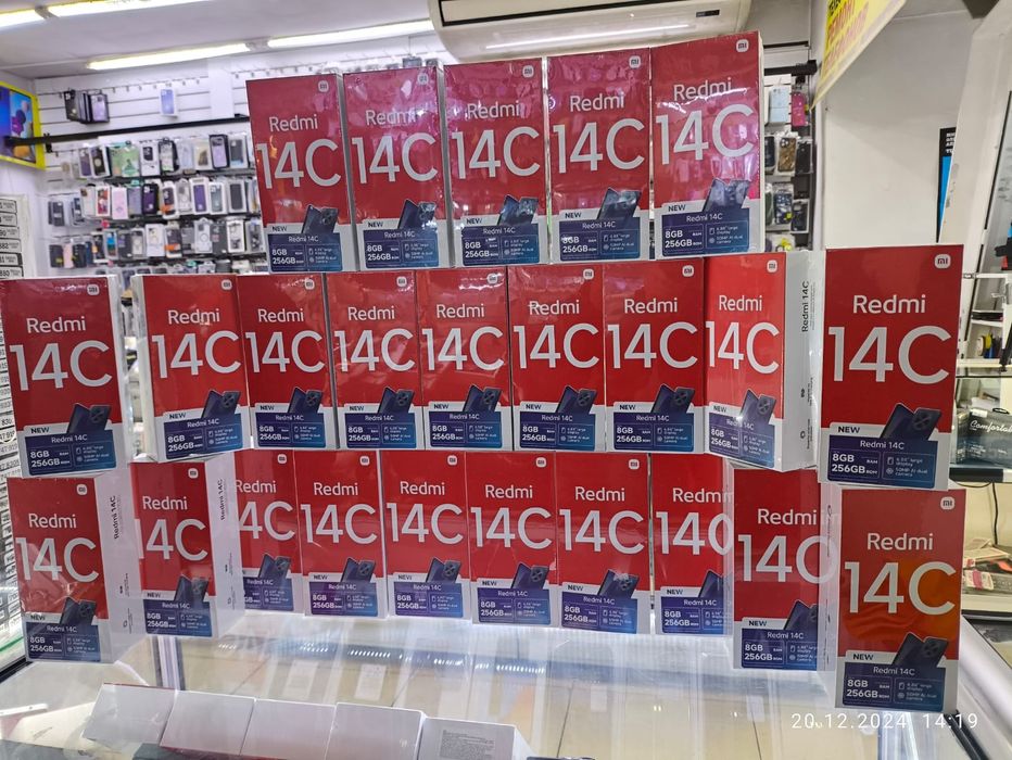 Редми 14с. 256ГБ озу.8гб новый NFC есть