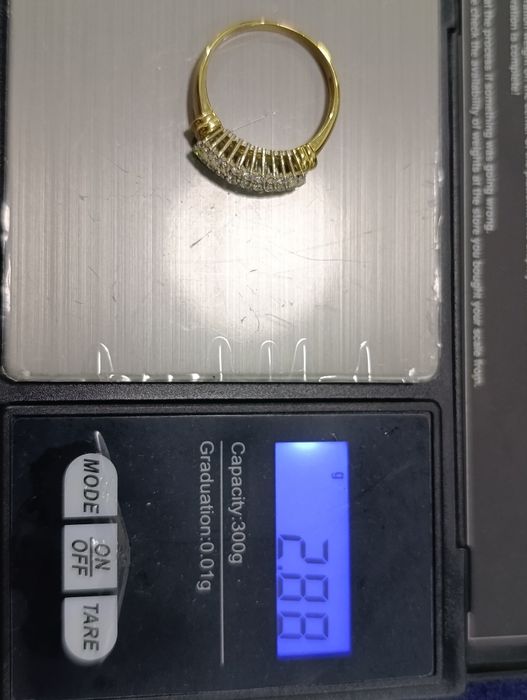 Золотое кольцо, новые бренды, Alfa gold .вес  2,88 гр. Проба