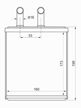 Радиатор отопителя салона  Subaru Forester