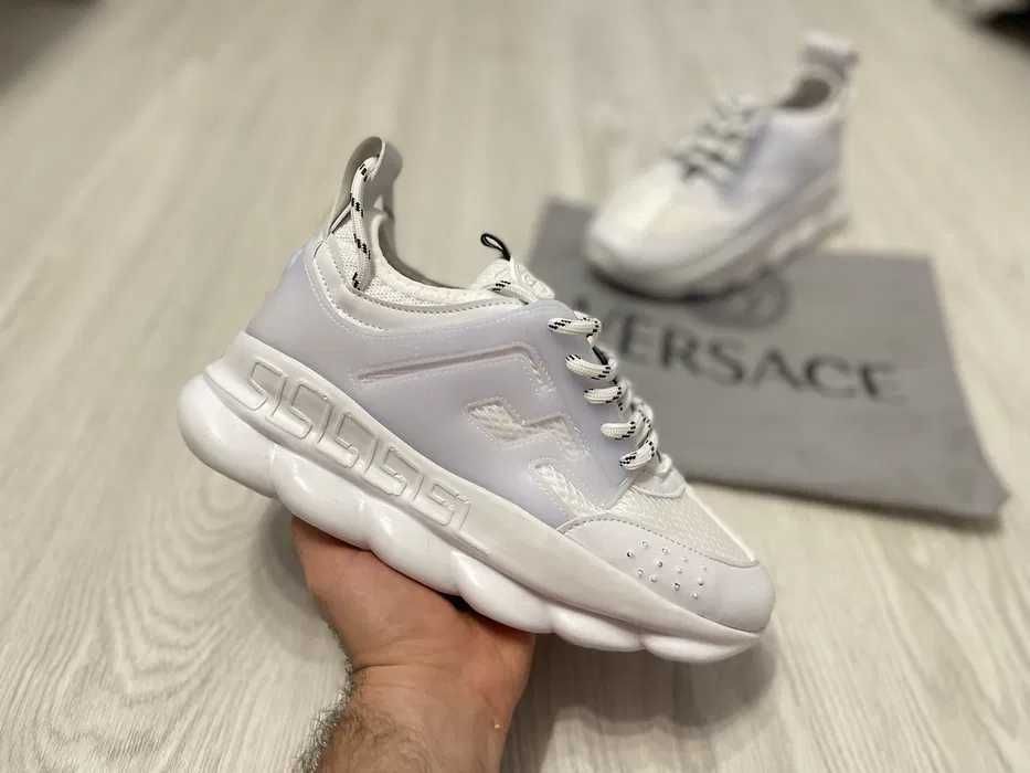 Versace Chain Reaction Alb / Full Box / Produs PREMIUM