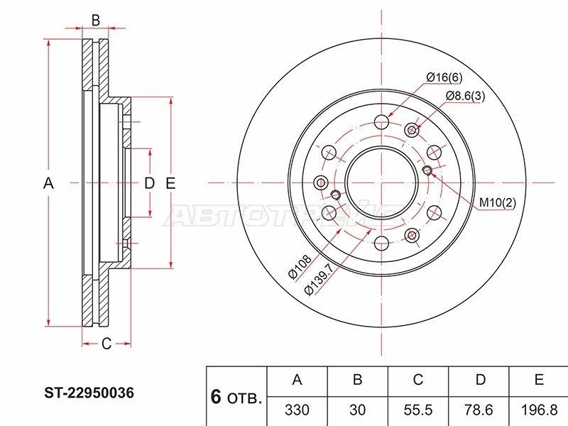 Диск тормозной перед  Cadillac Escalade
