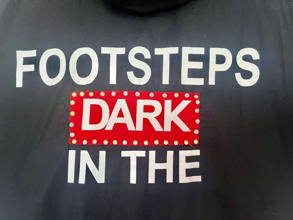 Черна рокля тип риза с камъчета, размер L