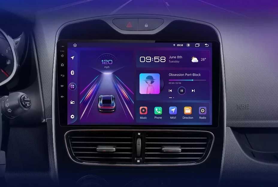 Navigatie Dedicata Renault Clio 4 (2016-2019),9Inch,Bluetooth, Carplay