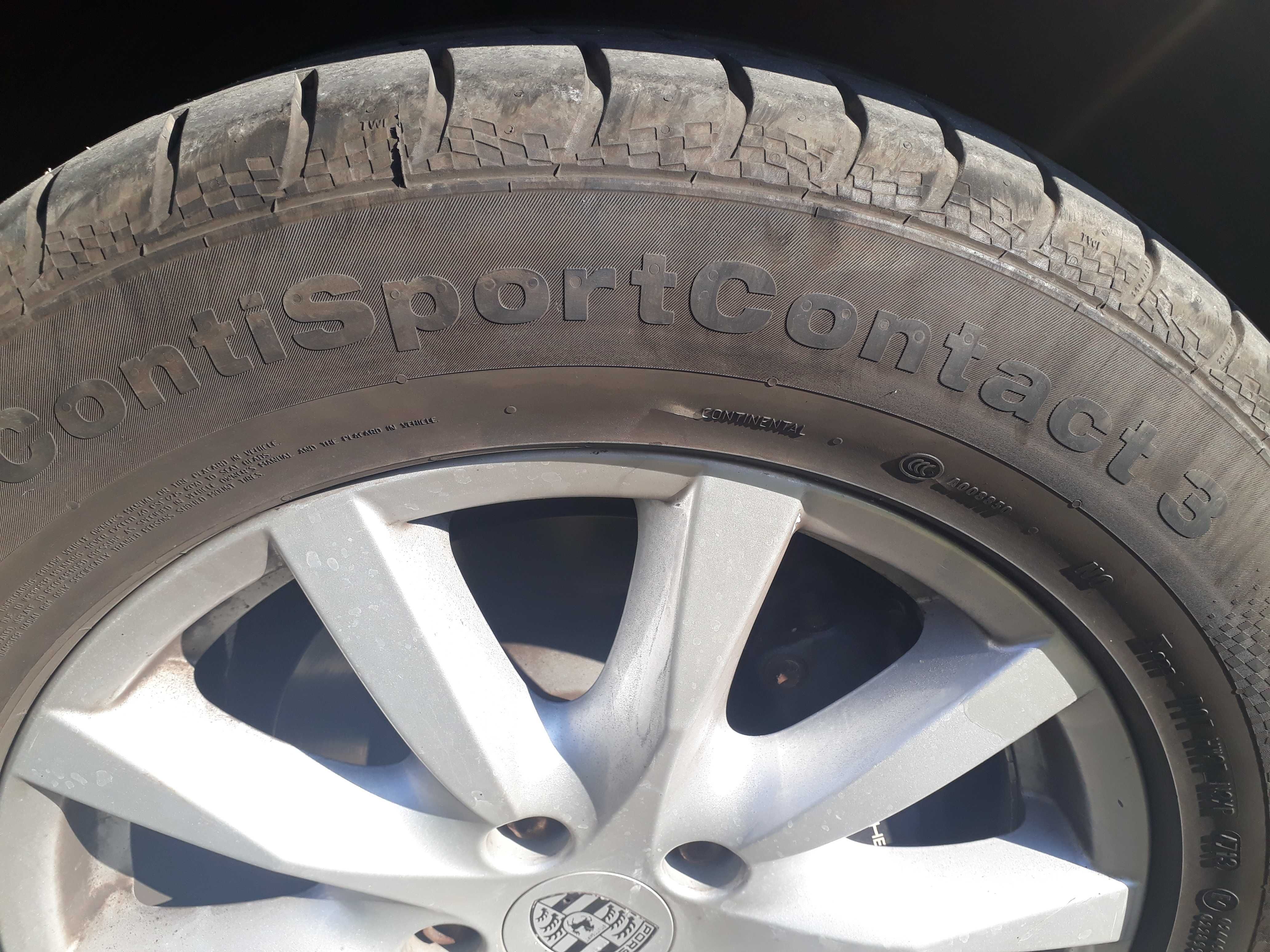 Porsche cayenne 958 джанти 18" гуми Continental ContiSport3 255 55 18.