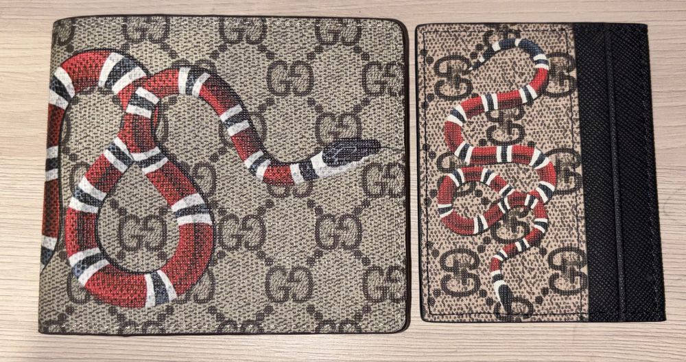 Кошелек Gucci и картхолдер.