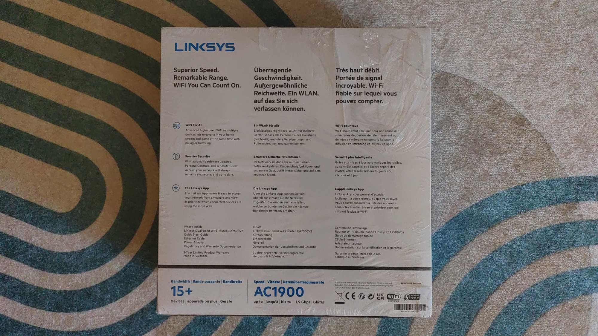 Linksys EA7500v3 Dual-Band AC1900 рутер