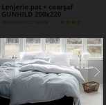Lenjerie pat + cearșaf 200x220 cm Gunhild Jysk
Material 100% bumbac, s