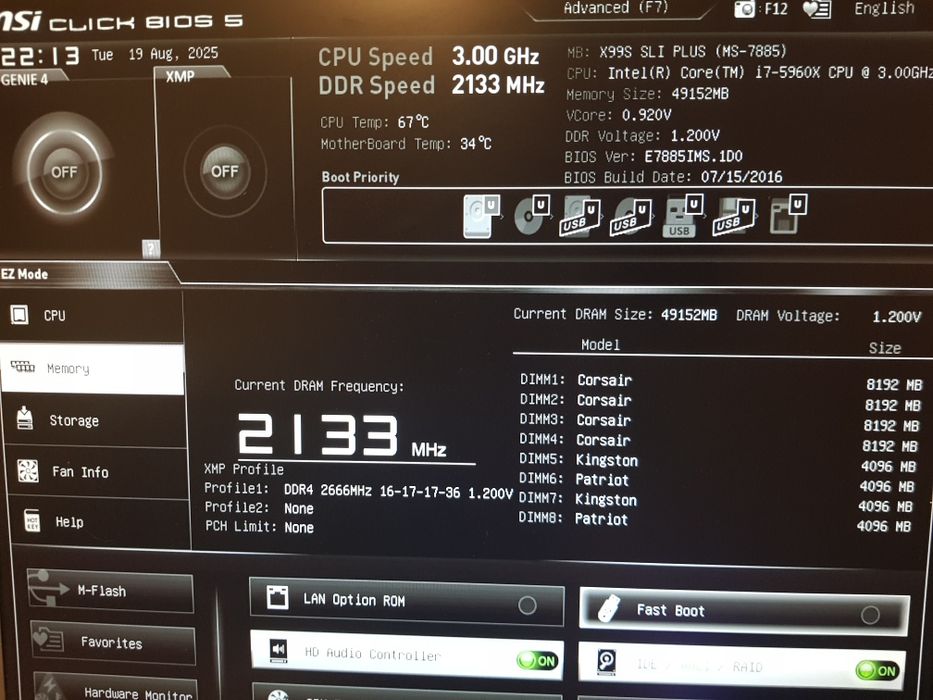 procesor i7 5960X Extreme Edition, cooler intel