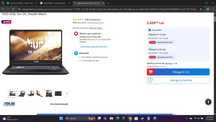 Asus TUF GAMING FX505DT AMD Ryzen 7-3750H - 16 GB DDR 4 RAM GTX 1650
