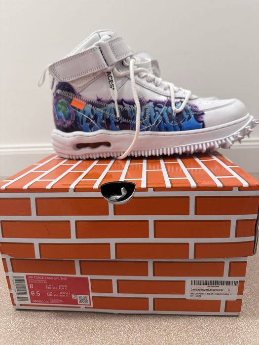 Air force 1 mid x off white grafitti