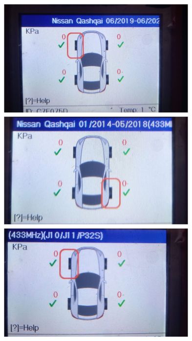 senzori presiune aer roti Nissan Qashqai J10 J11 , X-trail,  Juke