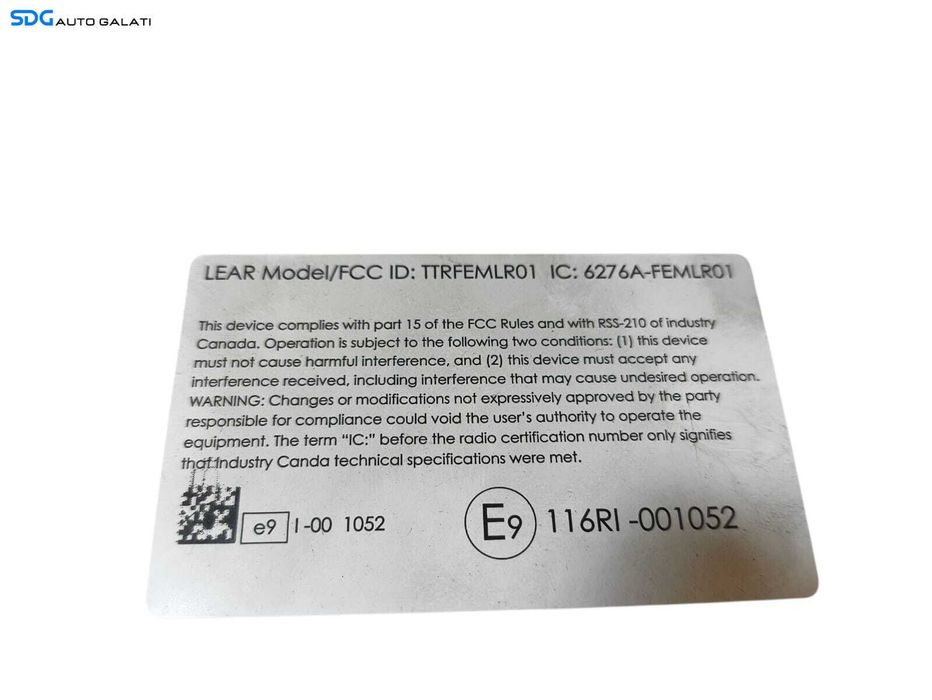 Unitate Modul Calculator FCC Control Confort Tablou Panou Sigurante BMW Seria 3 F30 F31 2.0 Diesel 2011 - 2018 Cod 9315685 9315685-01 [LR1629] [LR1630] [LR1631]