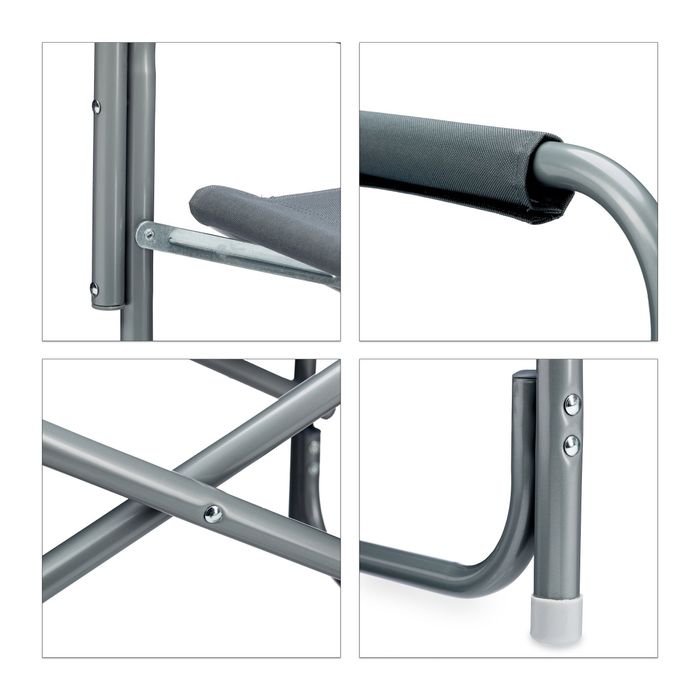 Сгъваем режисьорски стол Relaxdays Стол за къмпинг риболов