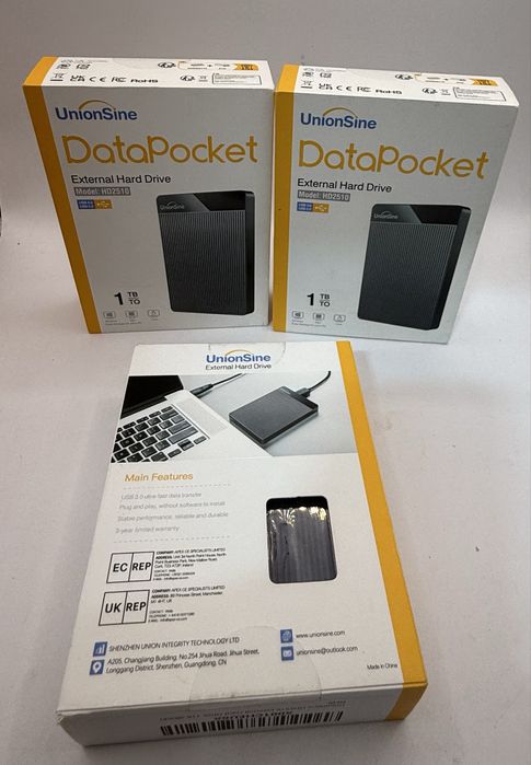 Hard Disk Extern UnionSine 1Tb Slim Hd2510 Sigilat