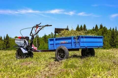 Телега ТПМ 1-121 Forza (1 м, 300 кг, с тормоз) для мотоблока!!