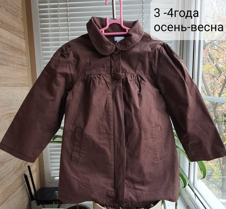 Плащ на девочку. Тренч. Весна-осень. Детская верхняя одежда