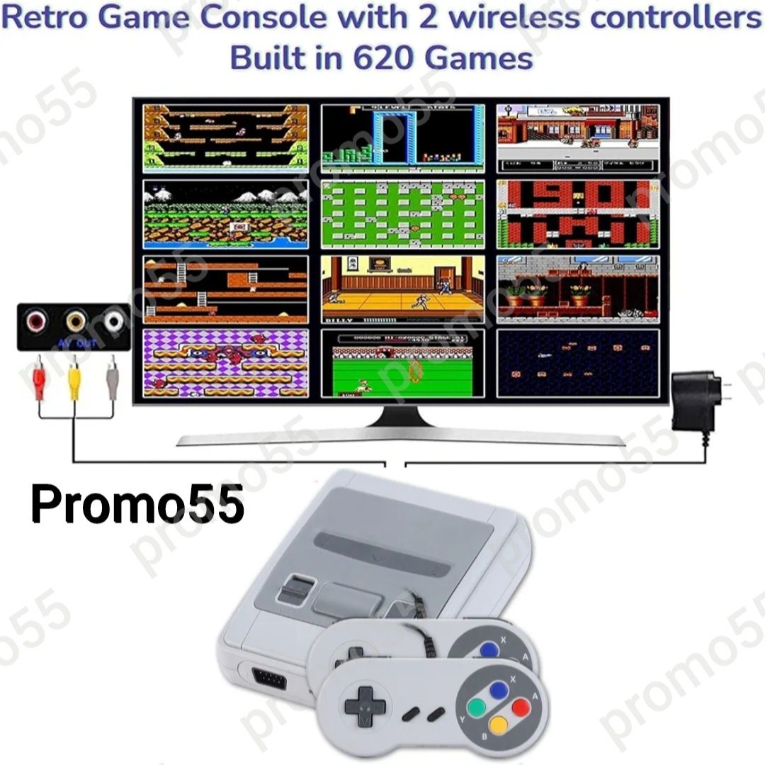 Телевизионна видео игра Nintendo 620 игри ТВ конзола Ретро Гейминг